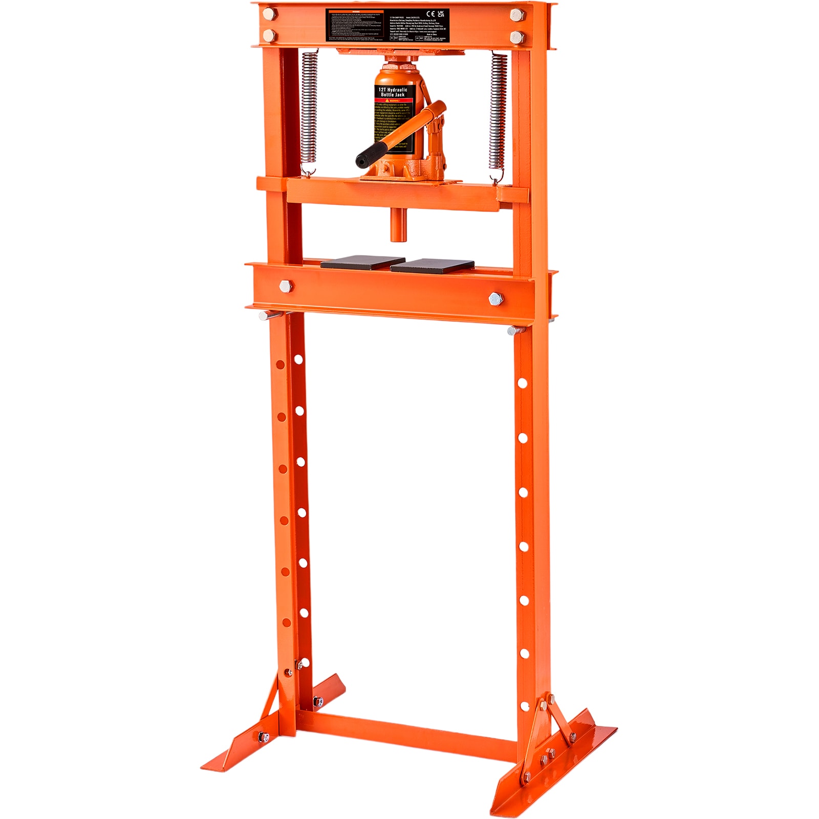 Deals on SVOPES Orange 12-Ton Steel Hydraulic Jack Kit